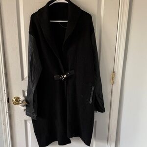 Black Women's Jacket with Belt